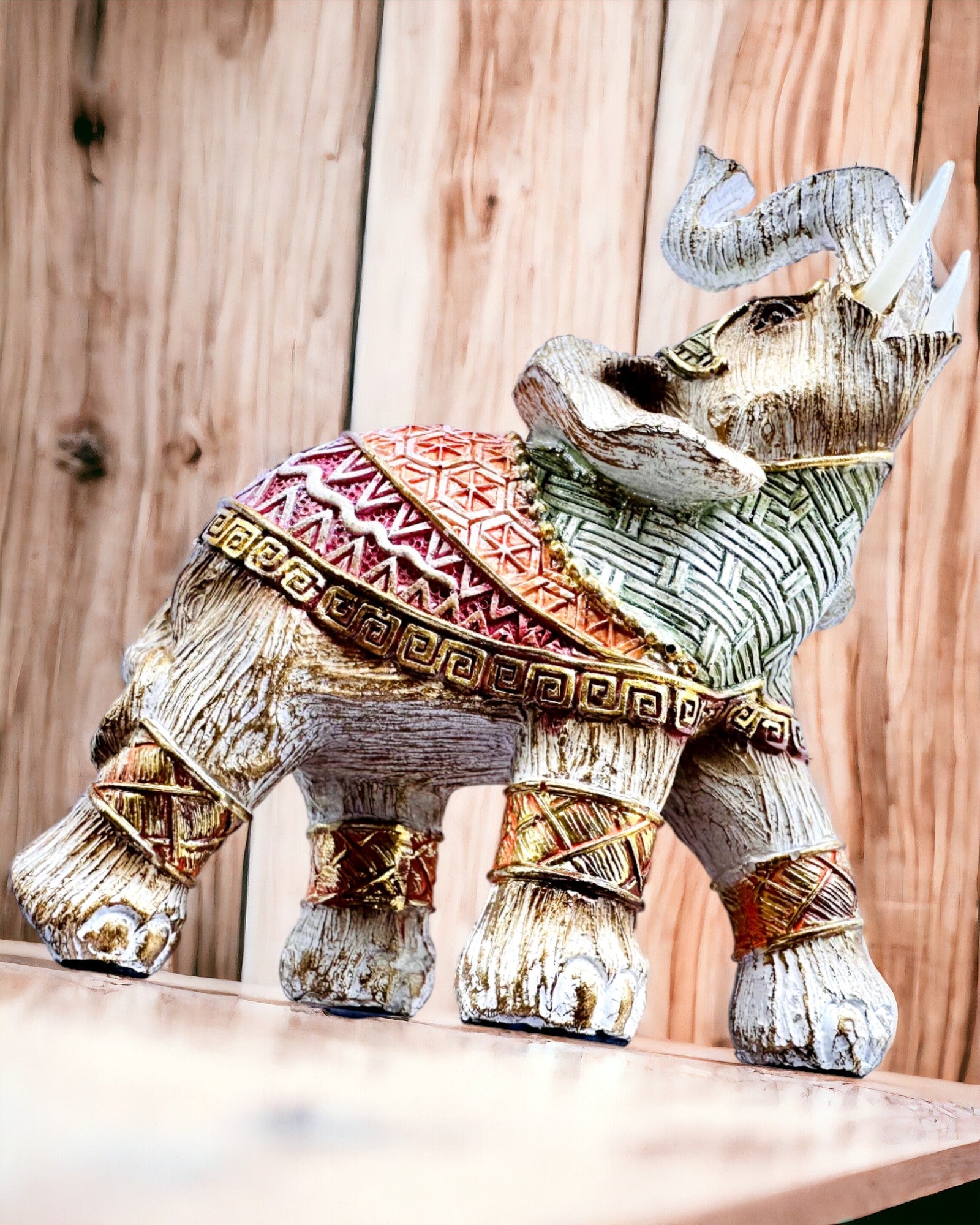 Słoniowa Stróżka – Decoratieve Olifant van Hars met Gravureoptie