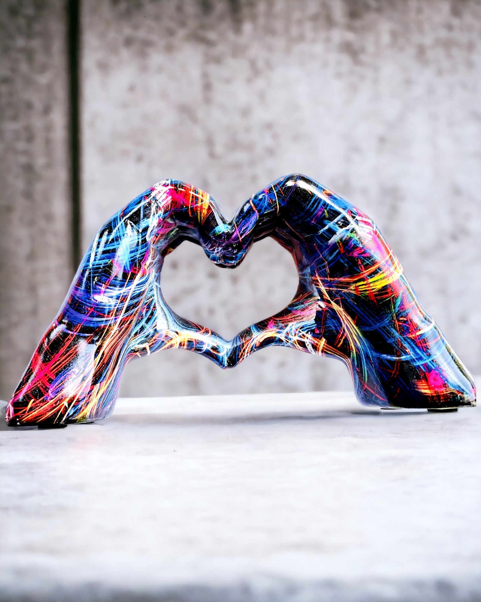 Kalejdoskop Serce – Décoration Artisanale en Résine avec Possibilité de Gravure