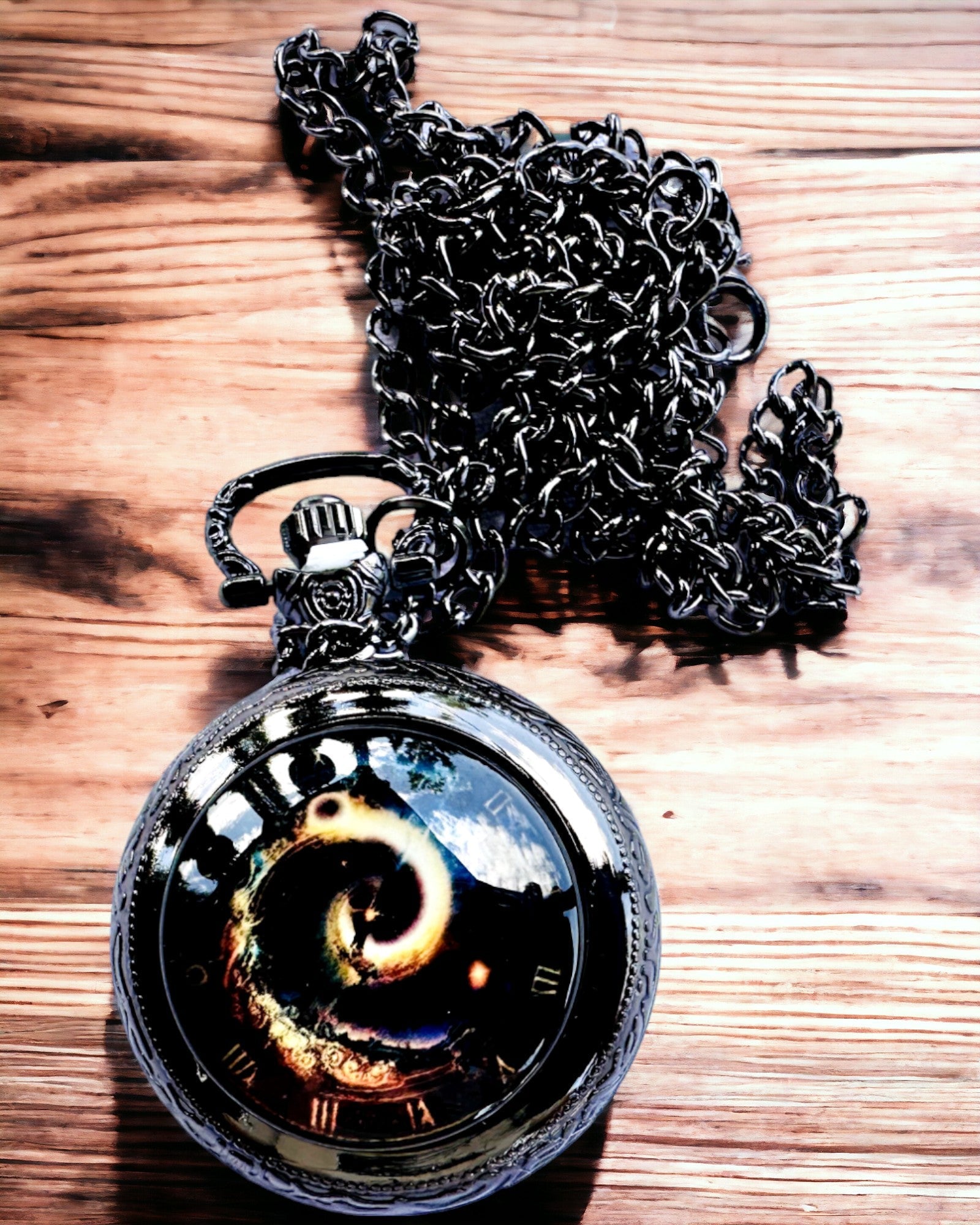 Montre de poche "Galactic Eye" personnalisation par gravure