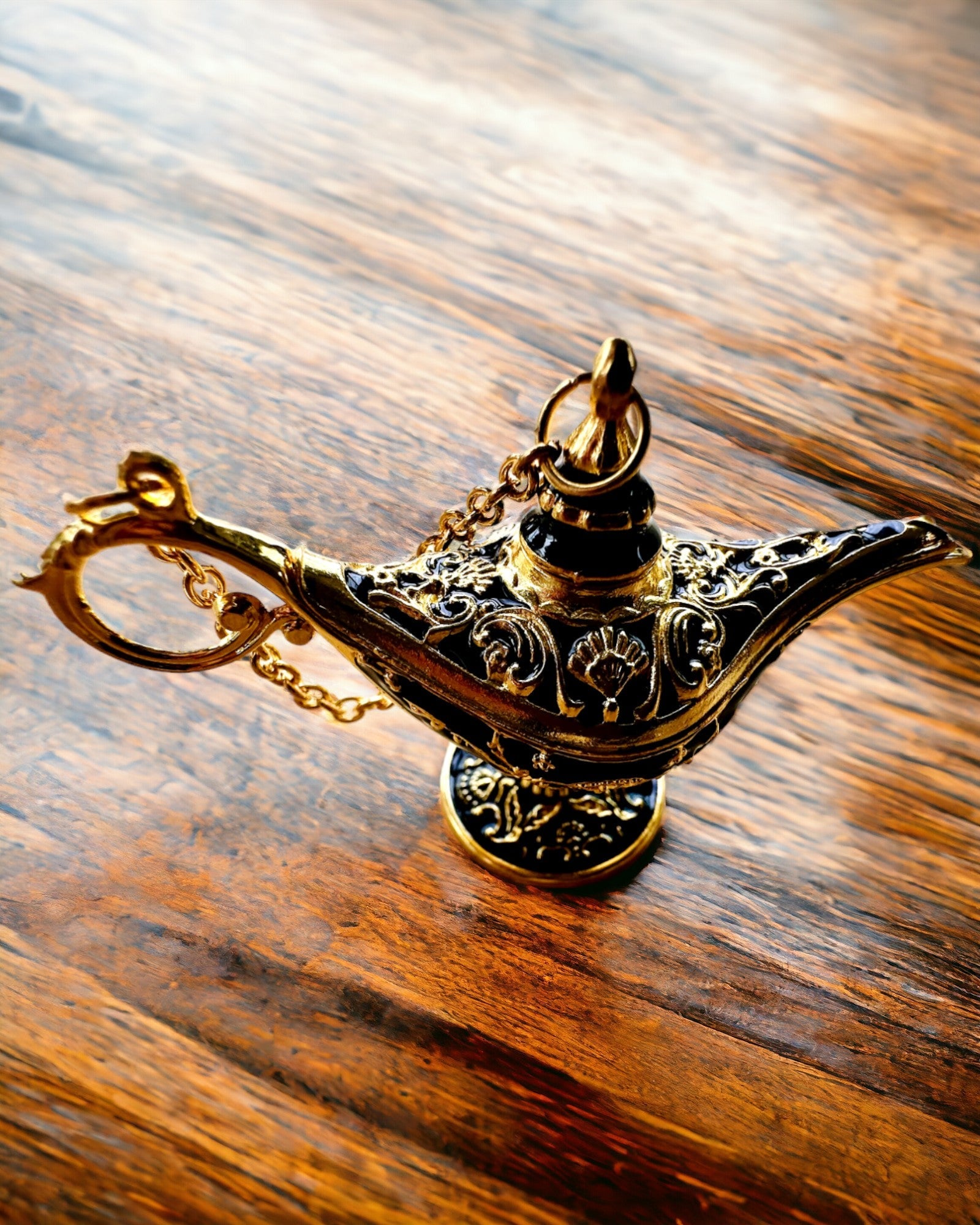 Petite lampe magique d'Aladin de 4 cm, porte-clés, 6 variantes de couleur - Souvenirs Enchantés, personnalisation par gravure