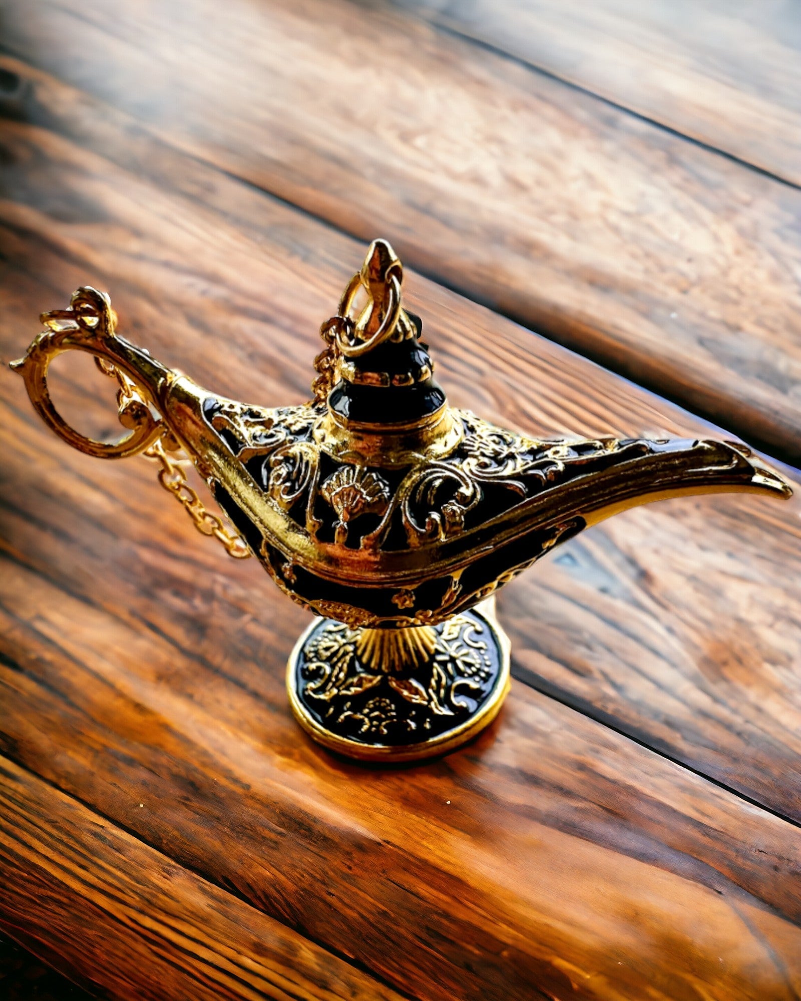 Petite lampe magique d'Aladin de 4 cm, porte-clés, 6 variantes de couleur - Souvenirs Enchantés, personnalisation par gravure