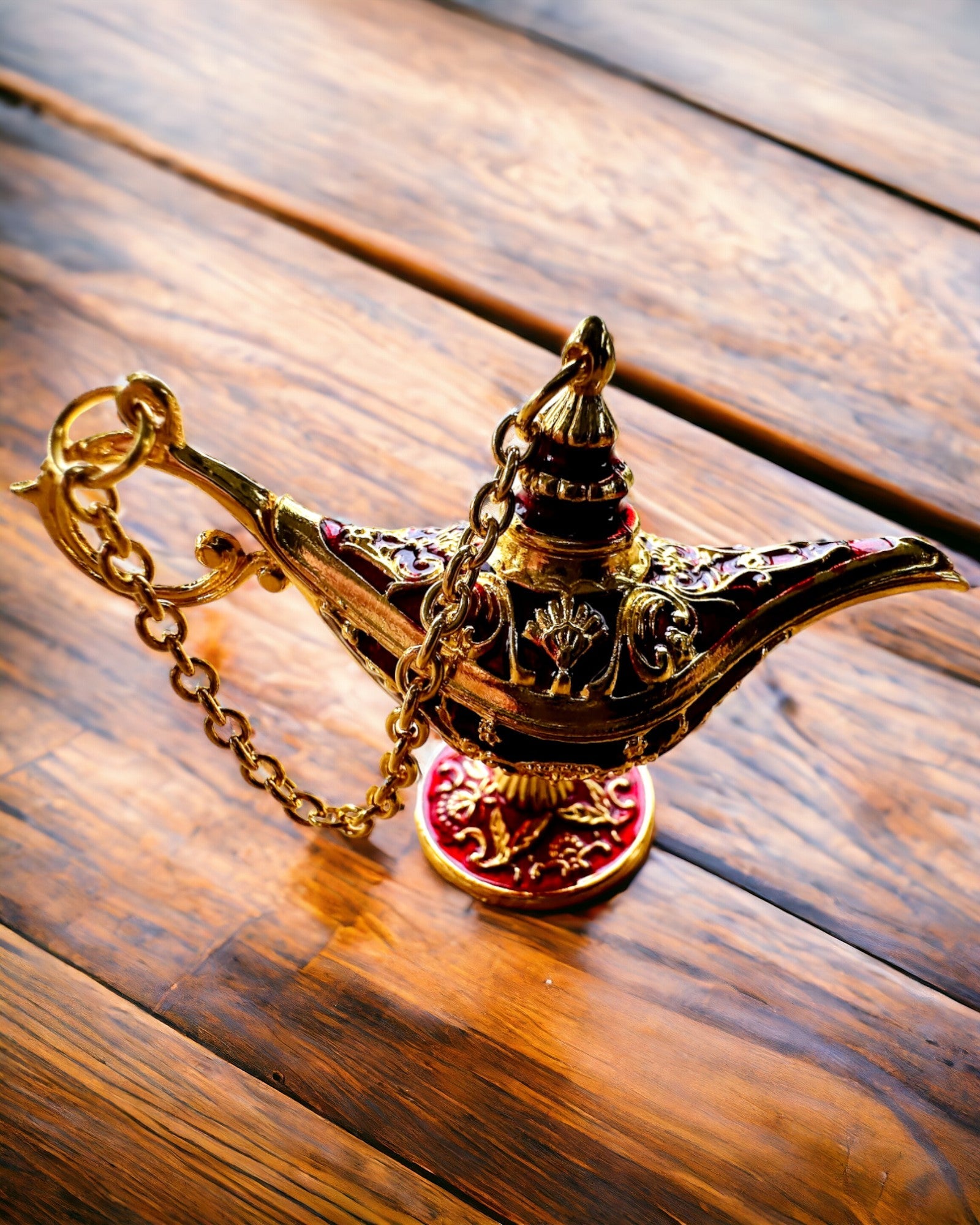 Petite lampe magique d'Aladin de 4 cm, porte-clés, 6 variantes de couleur - Souvenirs Enchantés, personnalisation par gravure