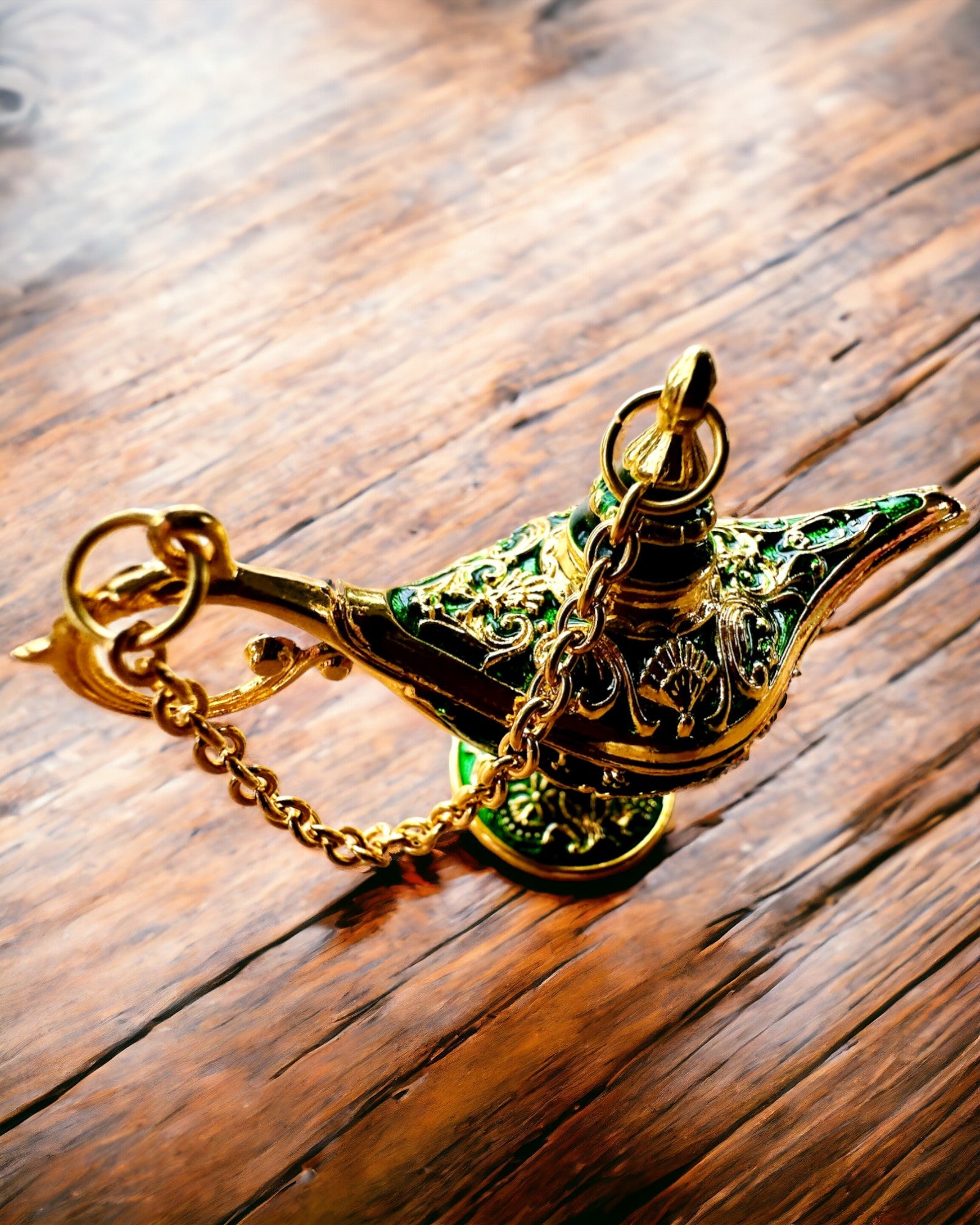 Petite lampe magique d'Aladin de 4 cm, porte-clés, 6 variantes de couleur - Souvenirs Enchantés, personnalisation par gravure