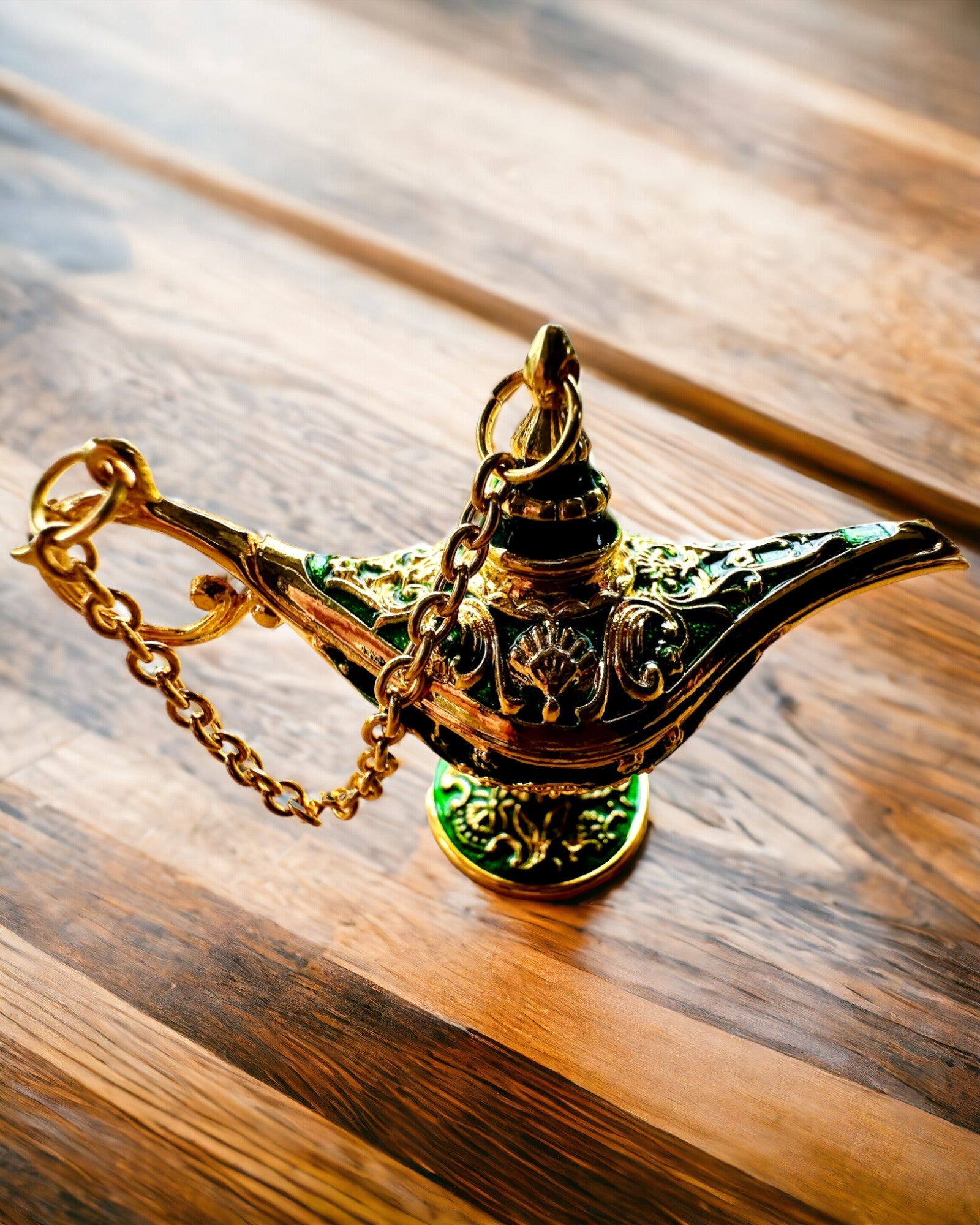 Petite lampe magique d'Aladin de 4 cm, porte-clés, 6 variantes de couleur - Souvenirs Enchantés, personnalisation par gravure