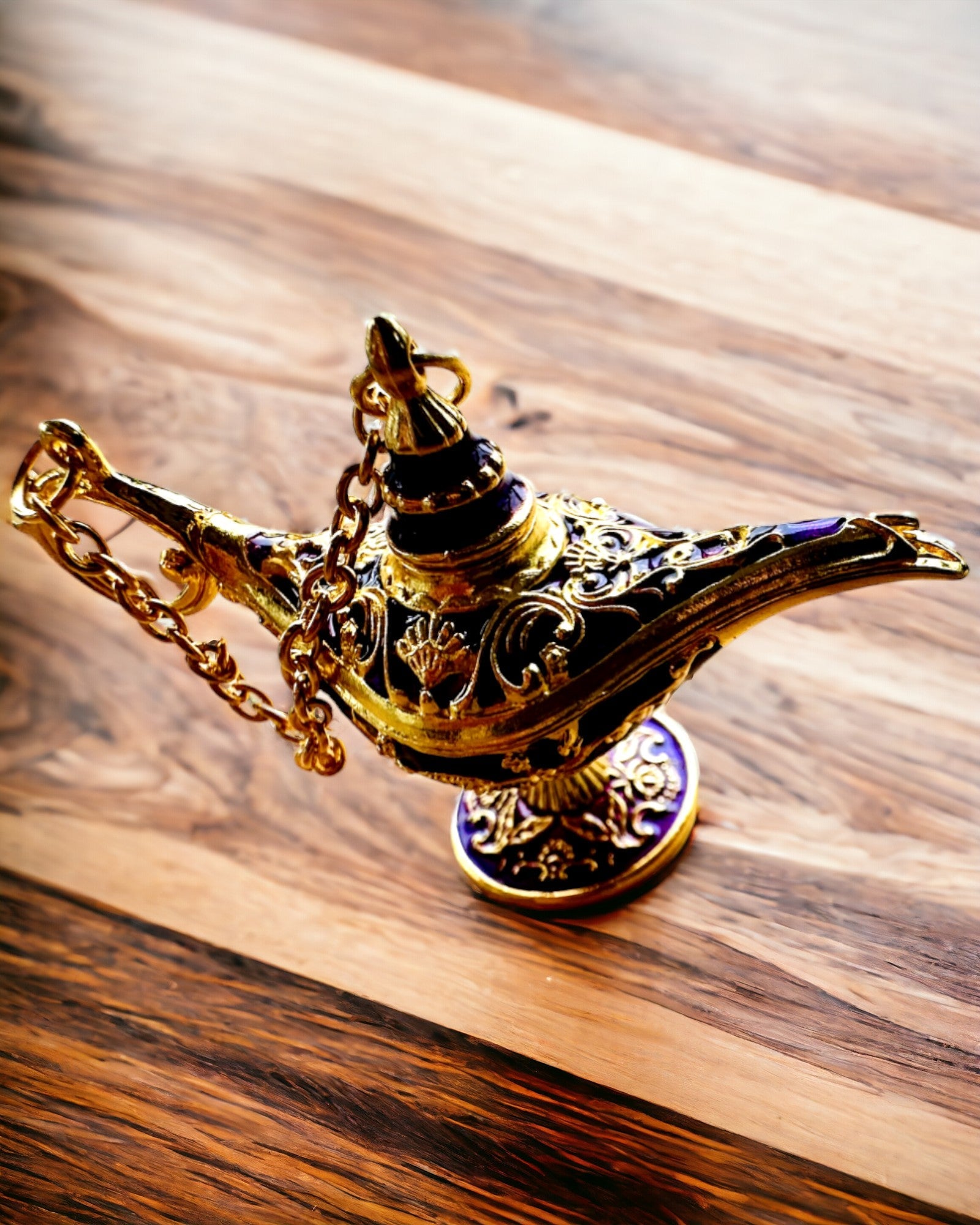 Petite lampe magique d'Aladin de 4 cm, porte-clés, 6 variantes de couleur - Souvenirs Enchantés, personnalisation par gravure