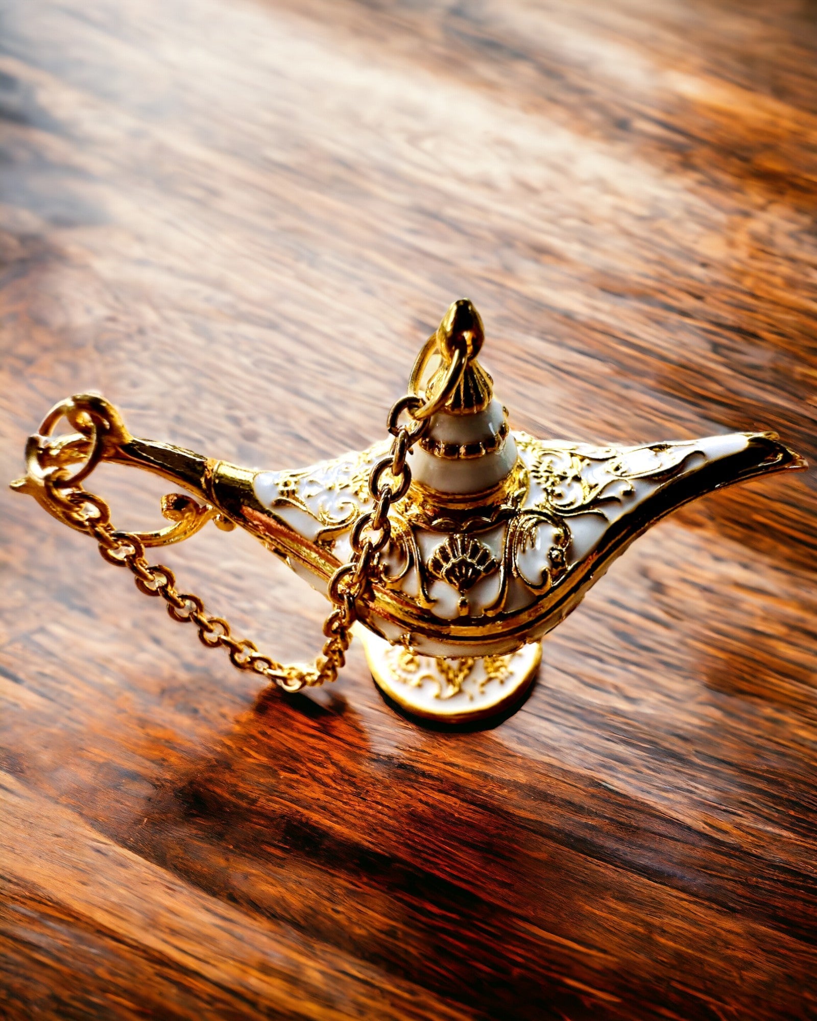 Petite lampe magique d'Aladin de 4 cm, porte-clés, 6 variantes de couleur - Souvenirs Enchantés, personnalisation par gravure