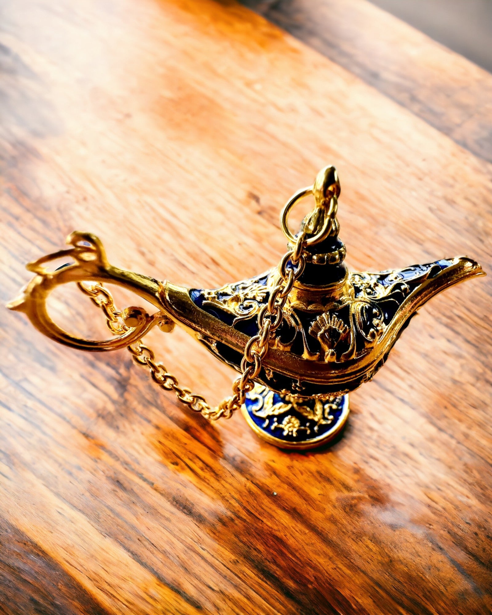 Petite lampe magique d'Aladin de 4 cm, porte-clés, 6 variantes de couleur - Souvenirs Enchantés, personnalisation par gravure