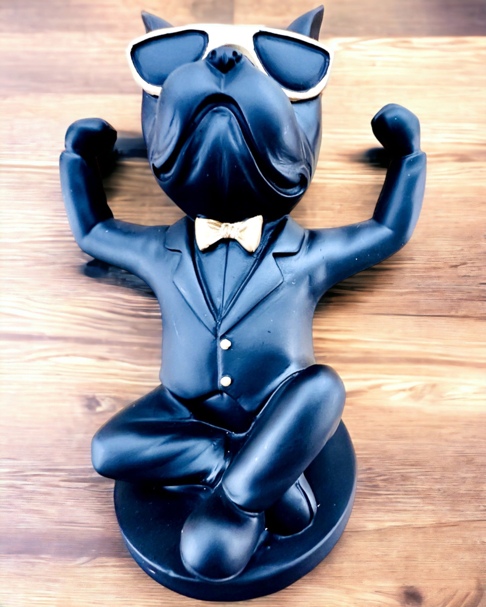Figurine Bulldog Elegance - Porte-verres exclusif, possibilité de personnalisation par gravure