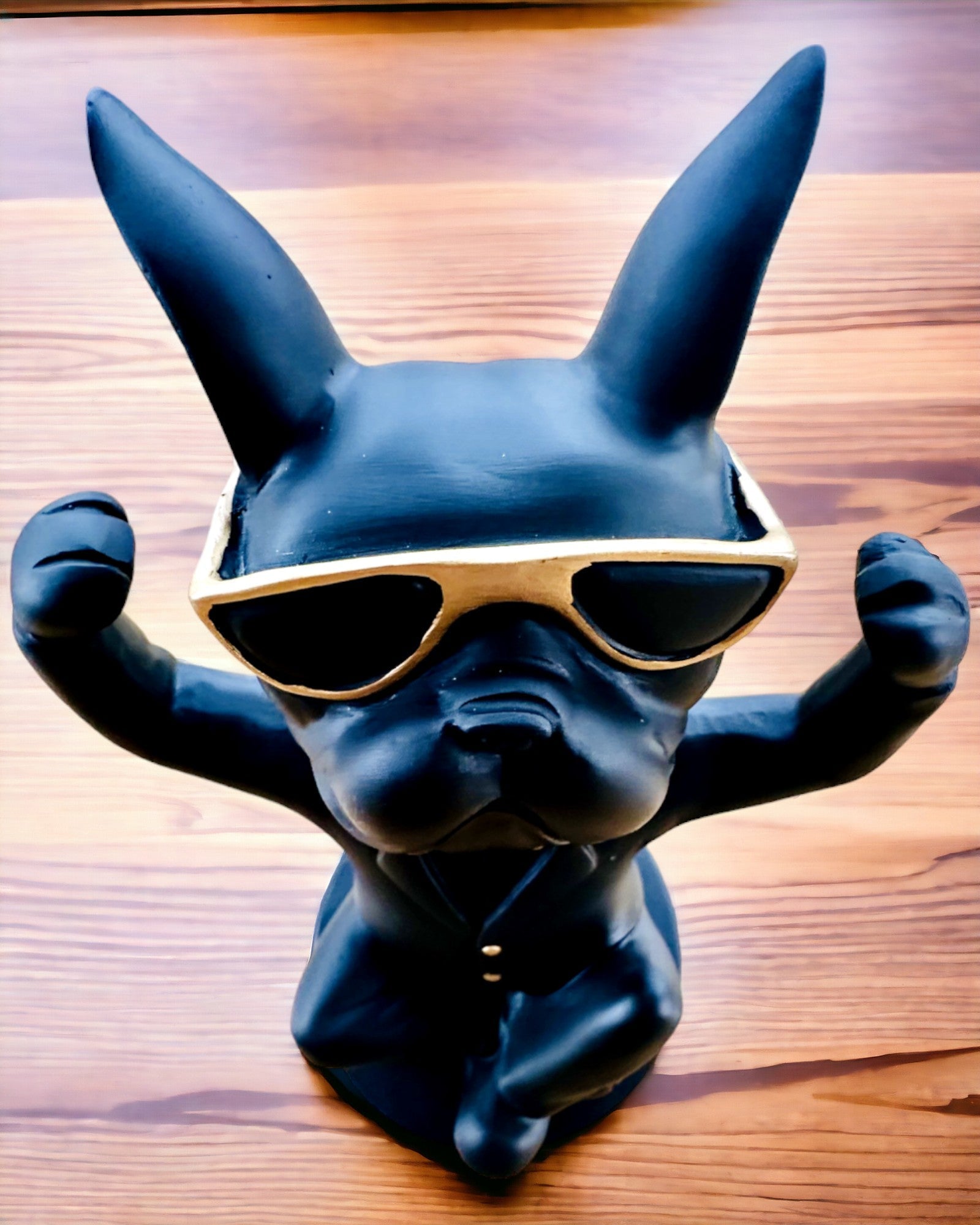 Figurine Bulldog Elegance - Porte-verres exclusif, possibilité de personnalisation par gravure