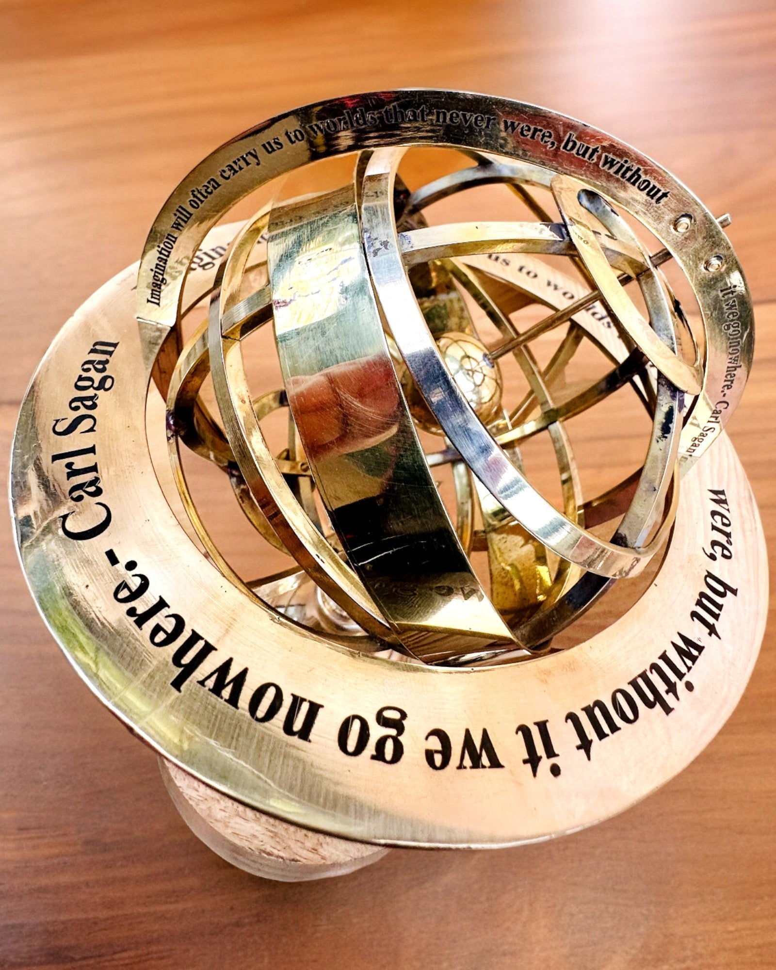 Astrolabium Artis - Handcrafted with Engraving Option, Office Decoration, Premium