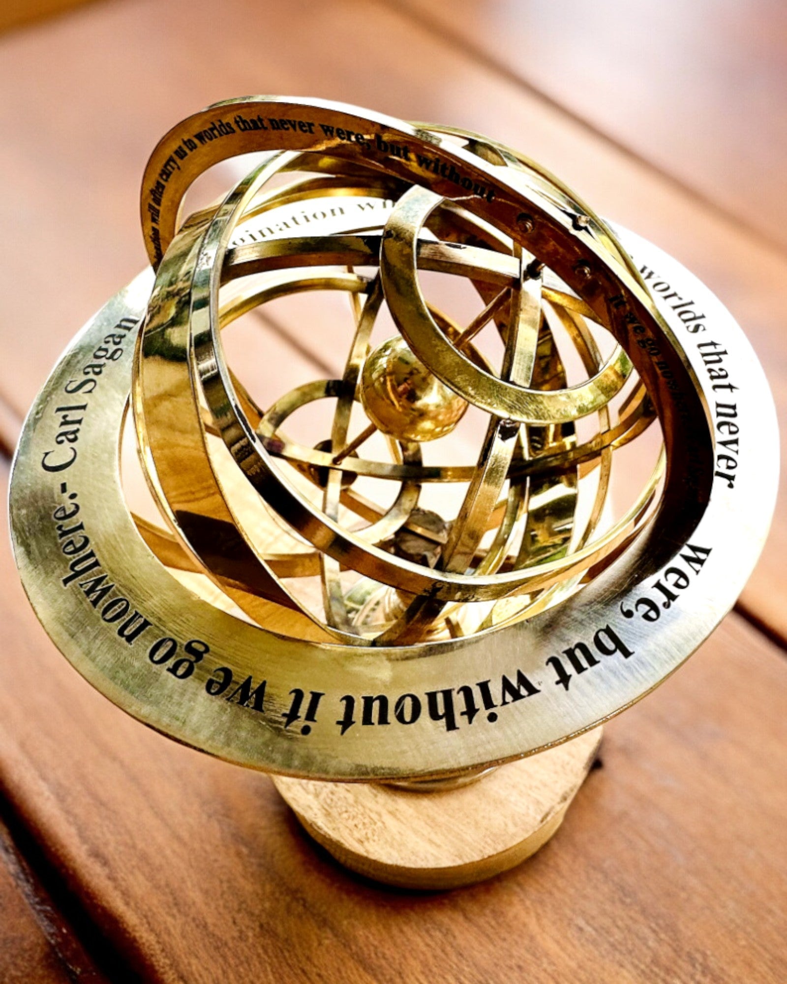 Astrolabium Artis - Handcrafted with Engraving Option, Office Decoration, Premium