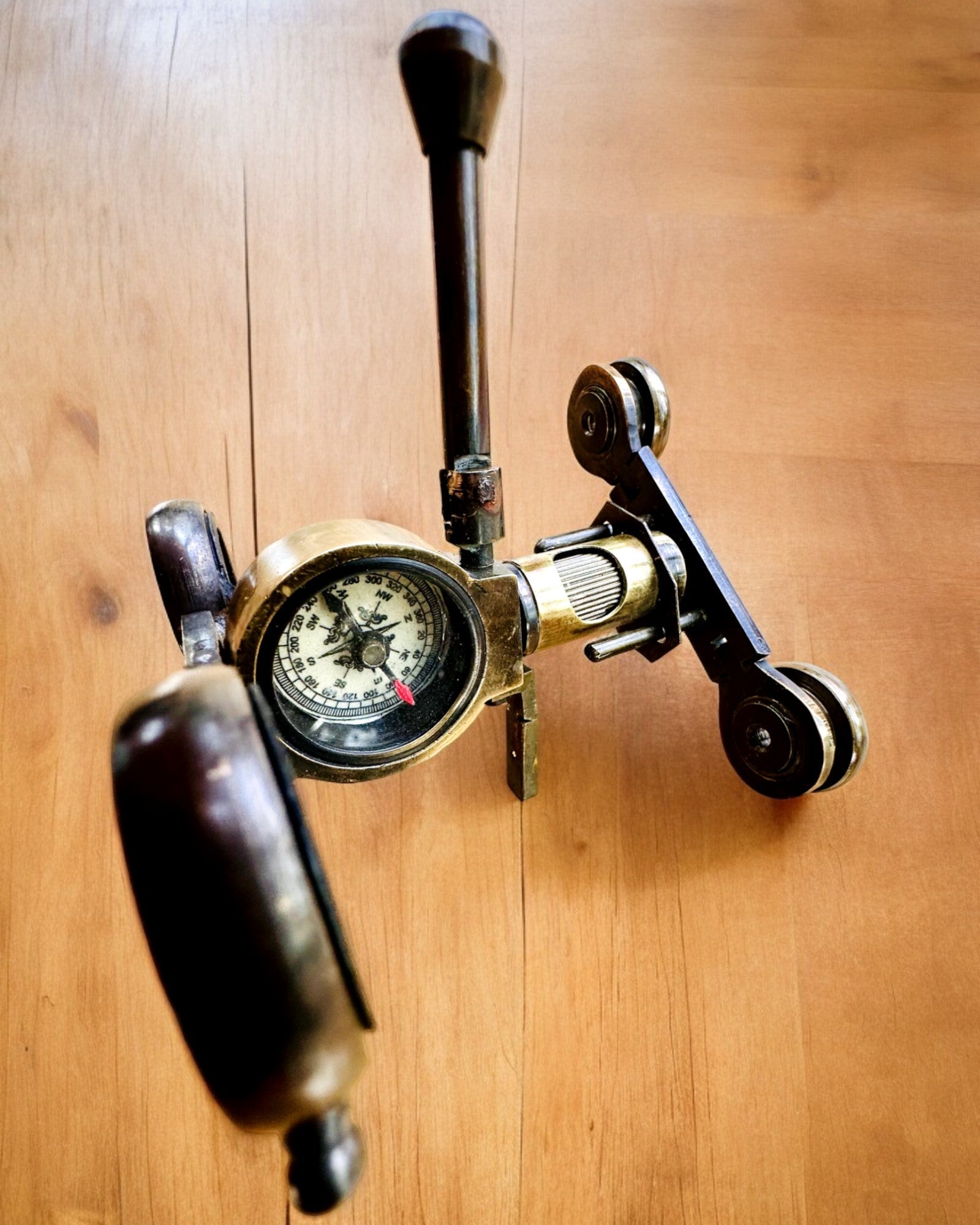 Binocular Nautica - Accessoire Vintage Exclusif - Fait Main avec Option de Gravure, décoration pour bureau, premium