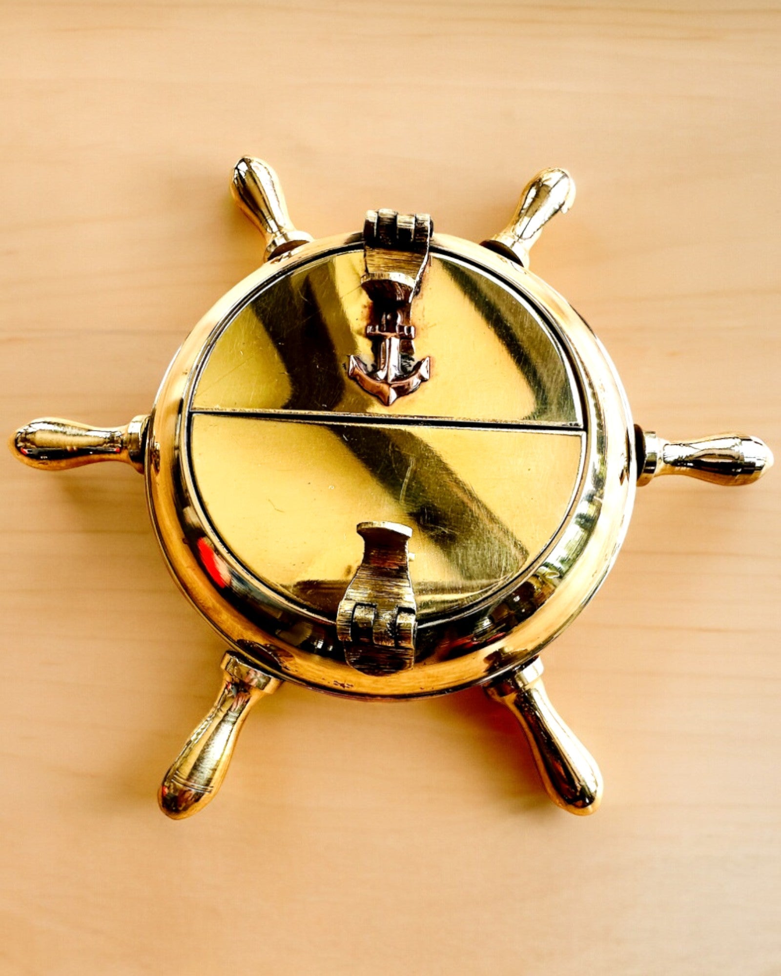 Cendrier en Laiton de Capitaine - option de personnalisation pour cadeau avec gravure, fait à la main