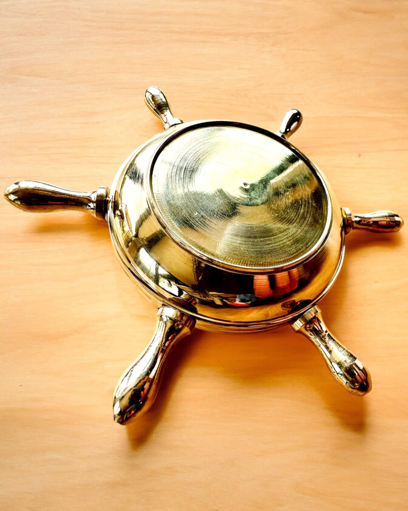 Cendrier en Laiton de Capitaine - option de personnalisation pour cadeau avec gravure, fait à la main