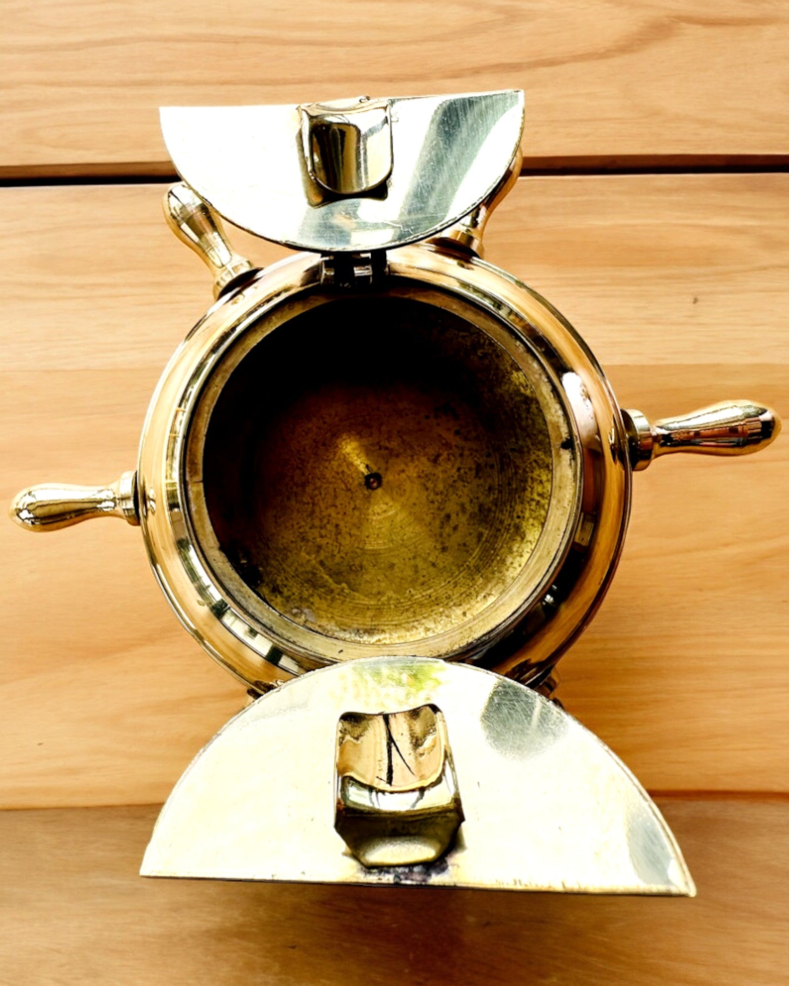 Cendrier en Laiton de Capitaine - option de personnalisation pour cadeau avec gravure, fait à la main