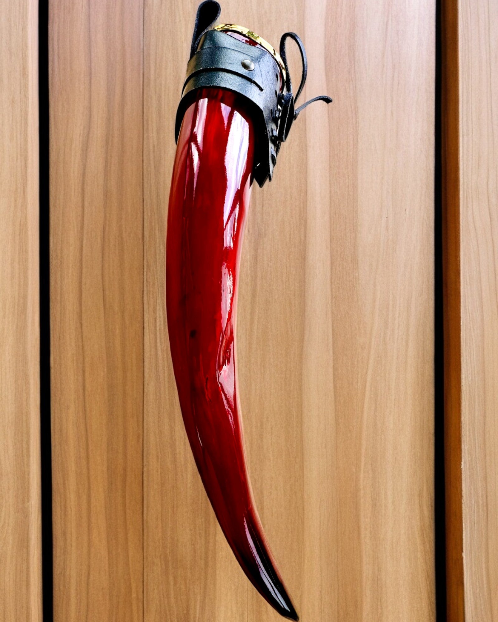 Kriegerhornbecher - Rot - mit Gravur personalisierbar