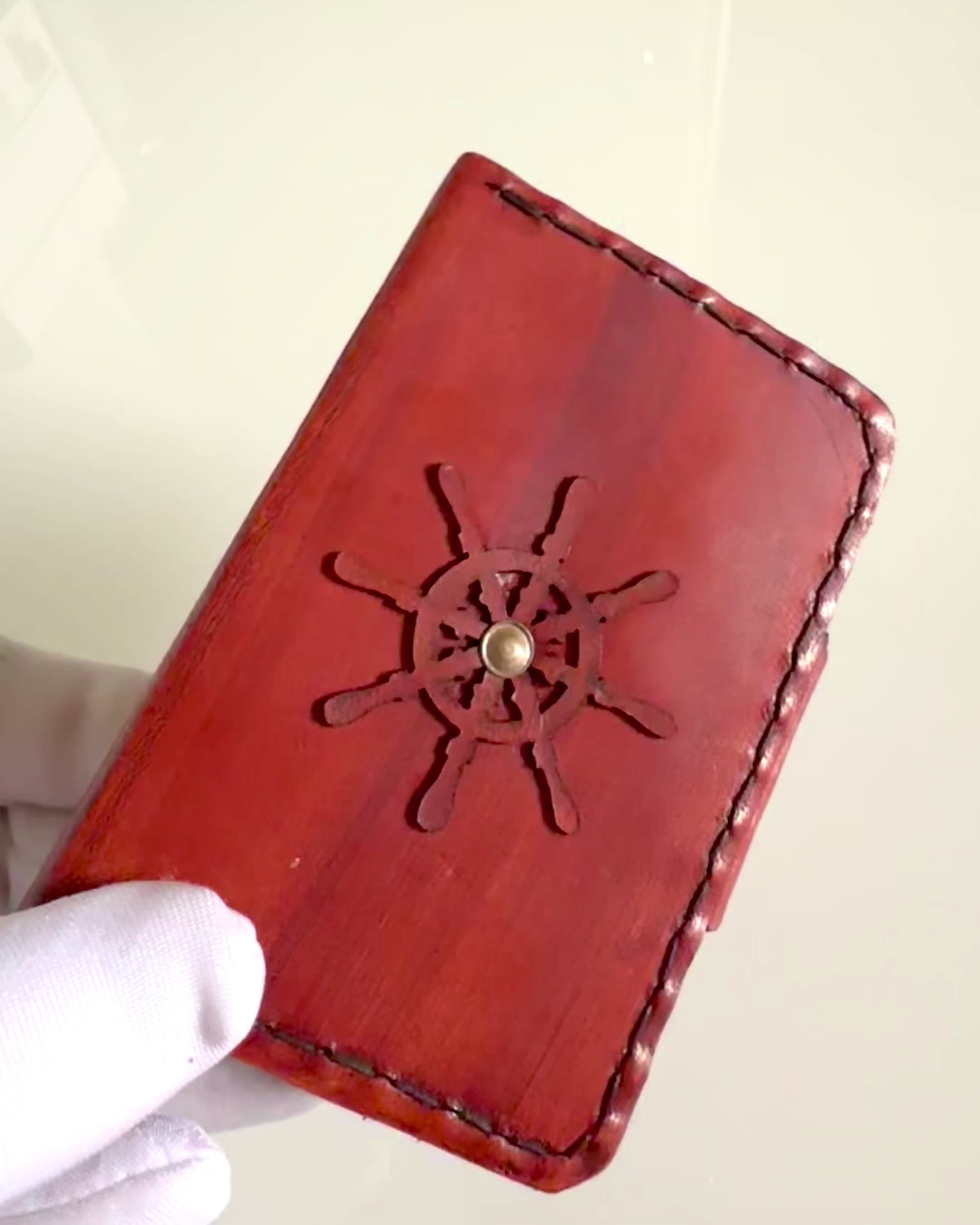 Commandantsetui – Handgemaakt Etui voor Zakhorloge of Kompas met Mogelijkheid tot Personalisatie