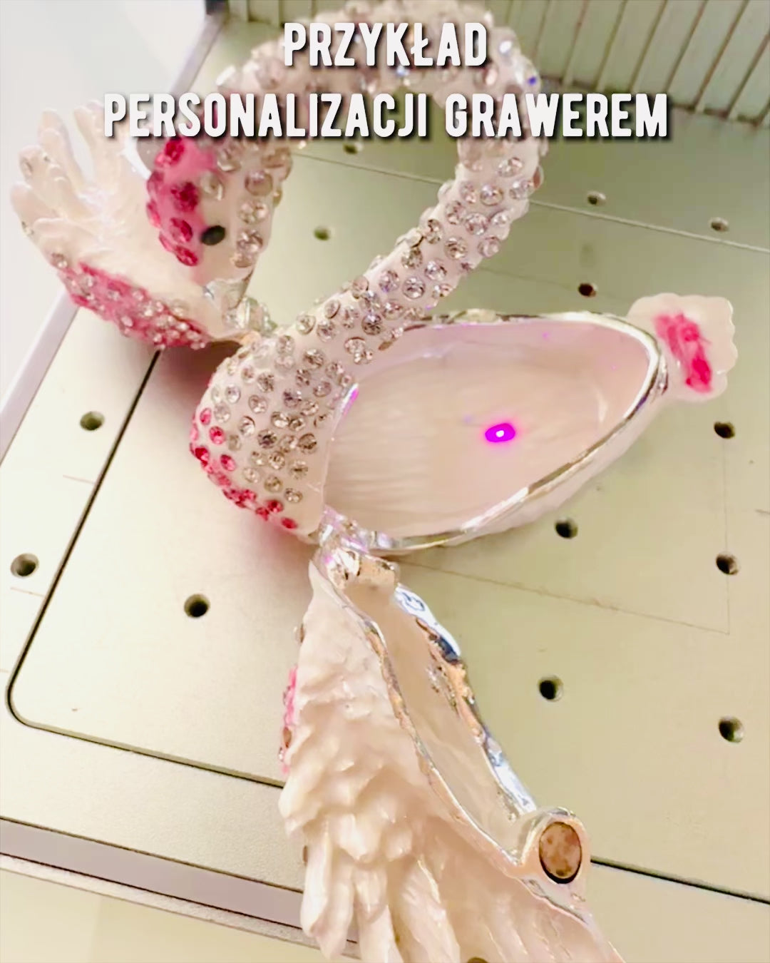 Élégante Boîte "Bijou du Cygne" - personnalisation par gravure