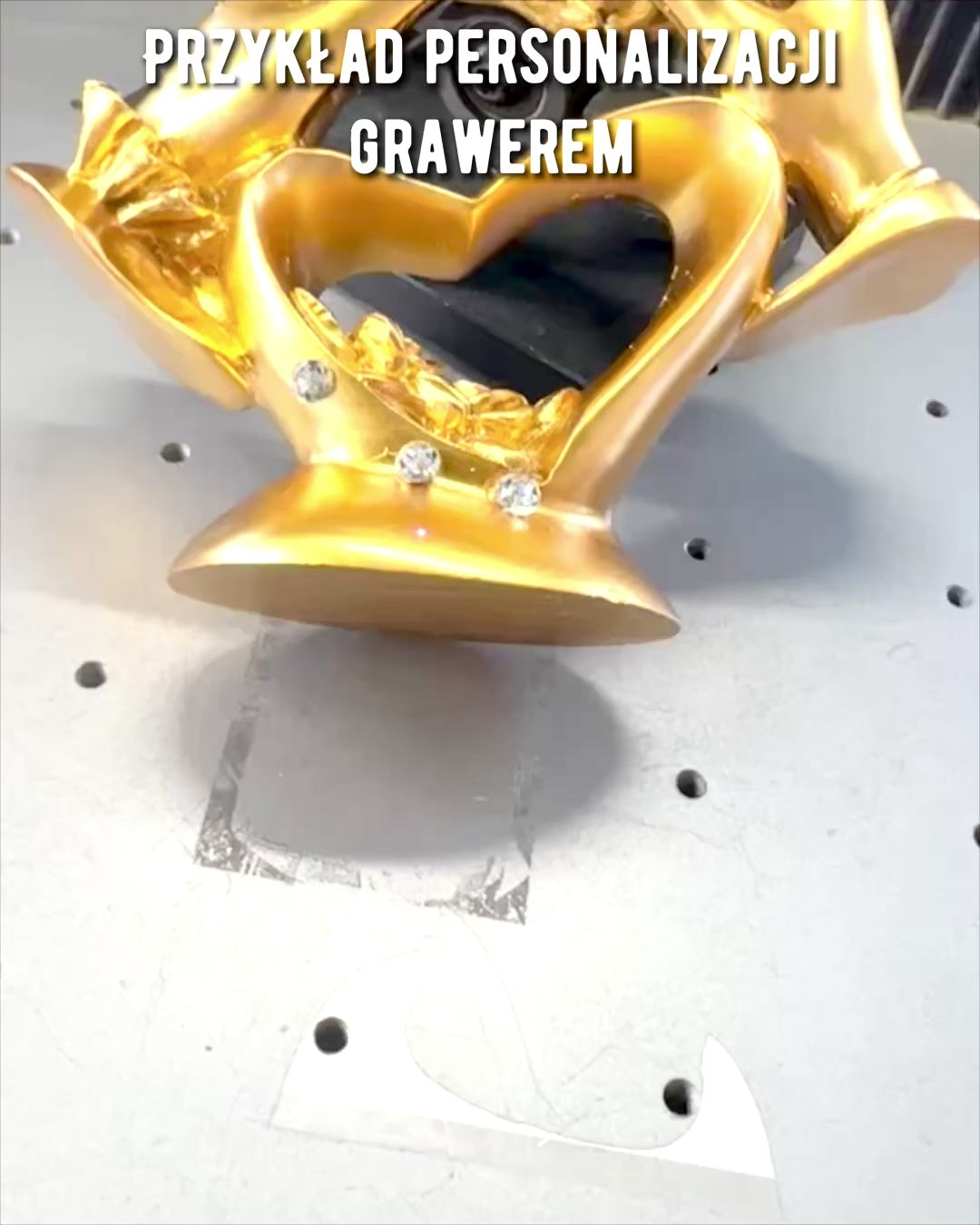 Figurine "Toucher d'Amour" de 10 cm de hauteur, avec option de gravure pour cadeau