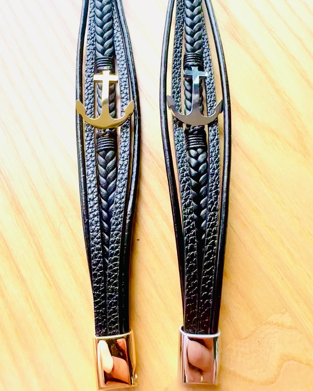 Men's Bracelet Anchor of Elegance with Engraving Option for Gift