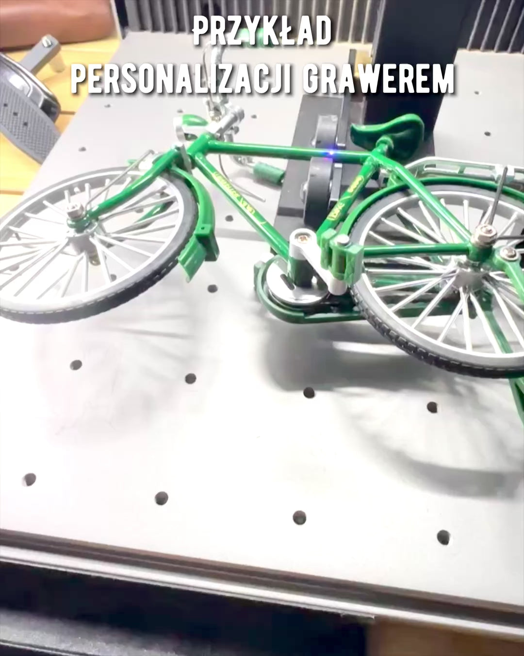 Modèle de vélo "Retro Classic" - Miniature avec gravure, idéal pour un cadeau