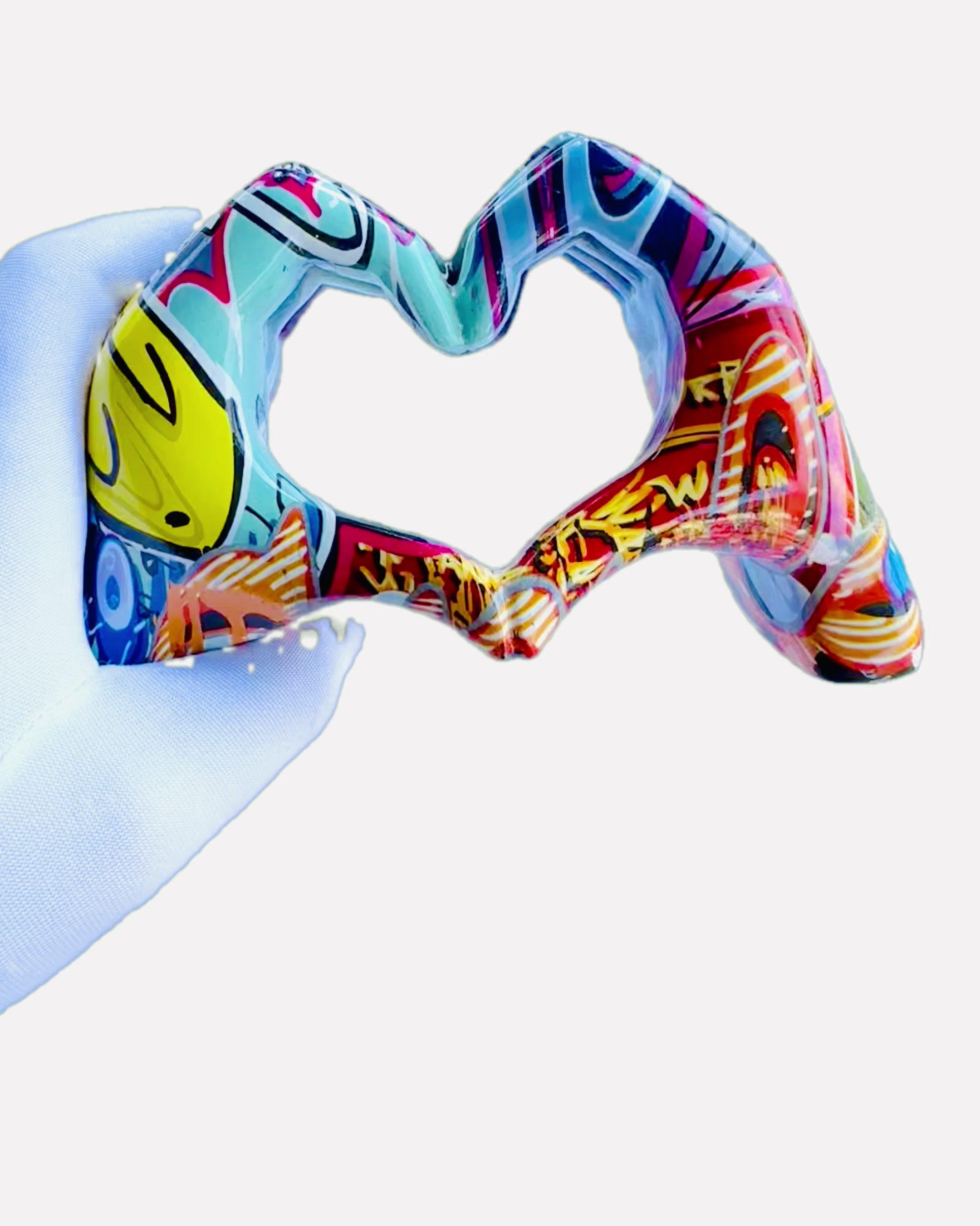 Figurine décorative Poignée Décorative Colorée ArtBrace - possibilité de personnalisation avec gravure, pour cadeau