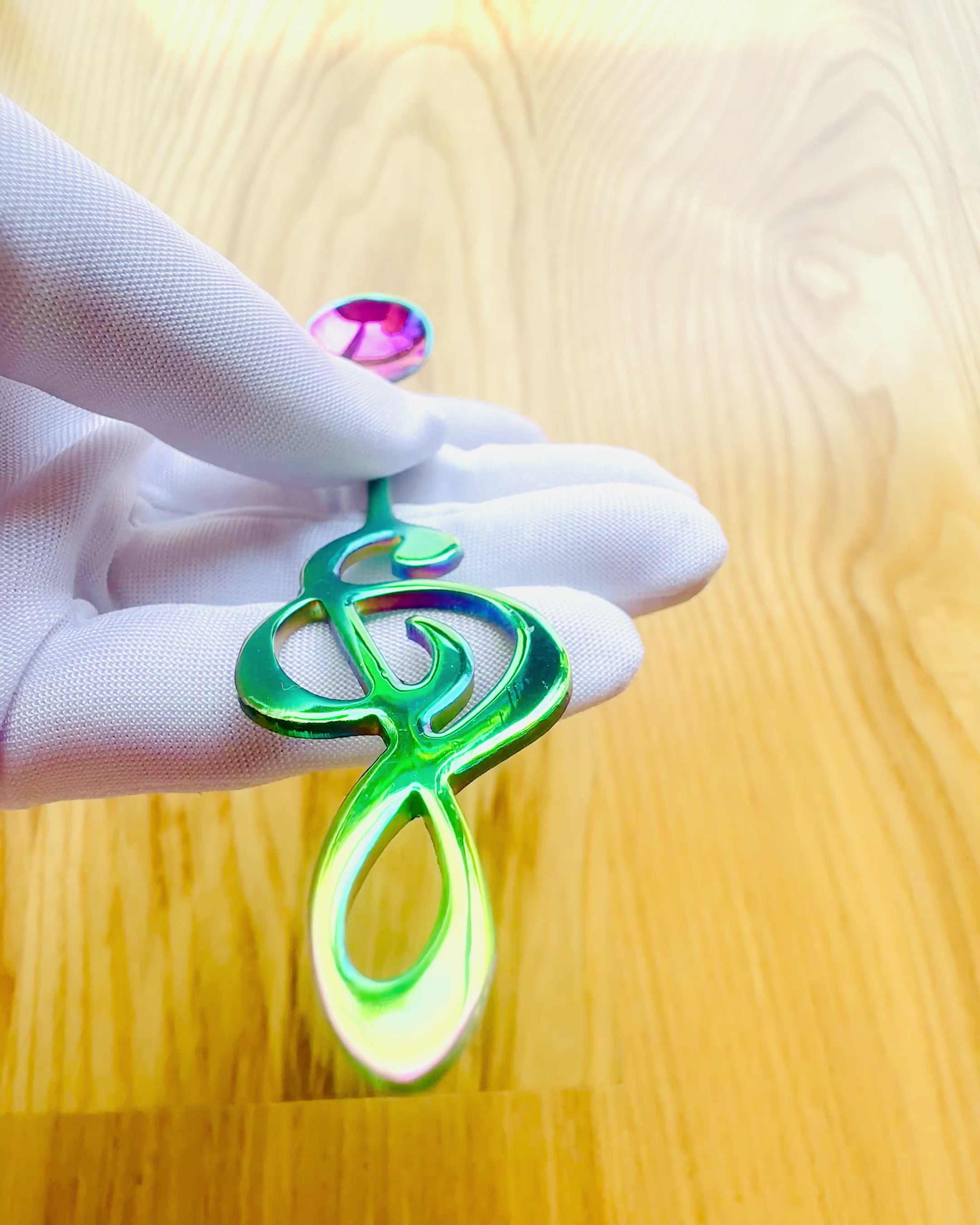 Cuillère Élégante avec Clé de Sol – Personnalisée pour cadeau, 2 variantes de couleur au choix