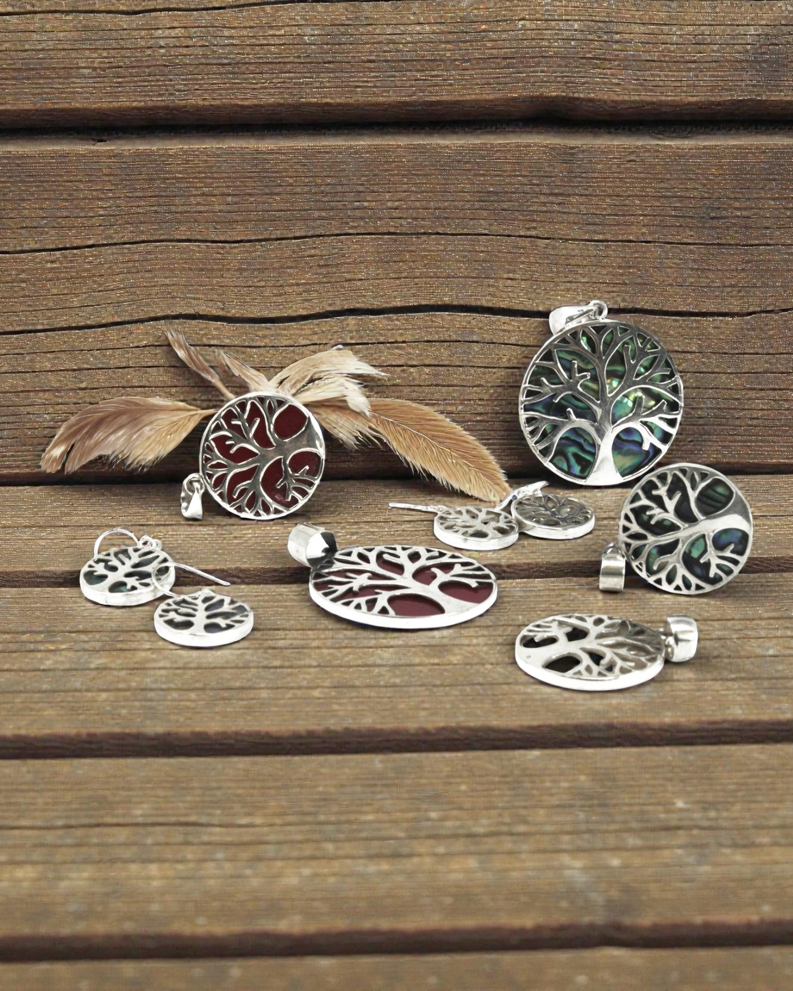 Pendentif en argent Arbre de Vie 30 mm – Coral Spirit