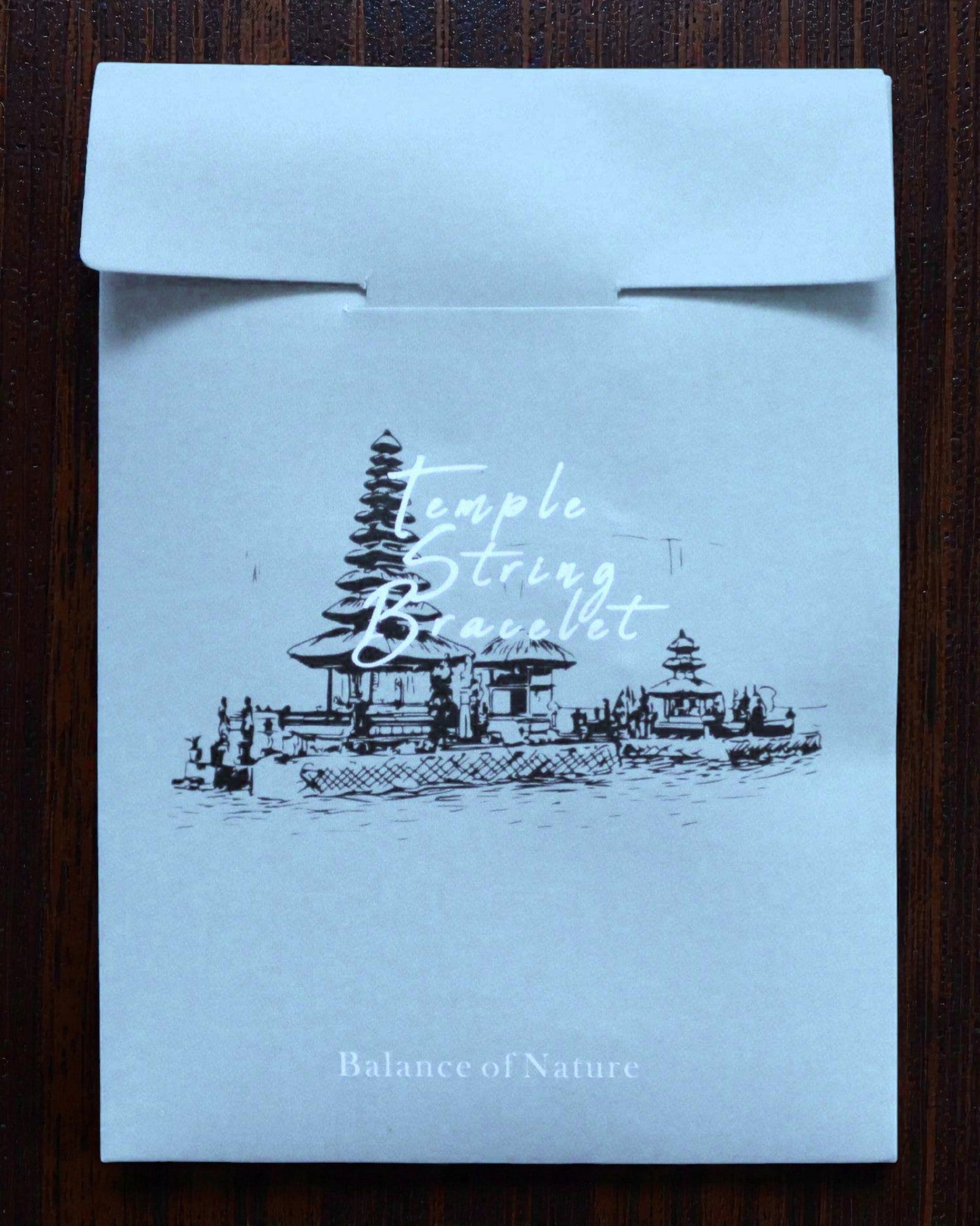 Tempelarmband aus Schnur Yin Yang – Gleichgewicht der Natur