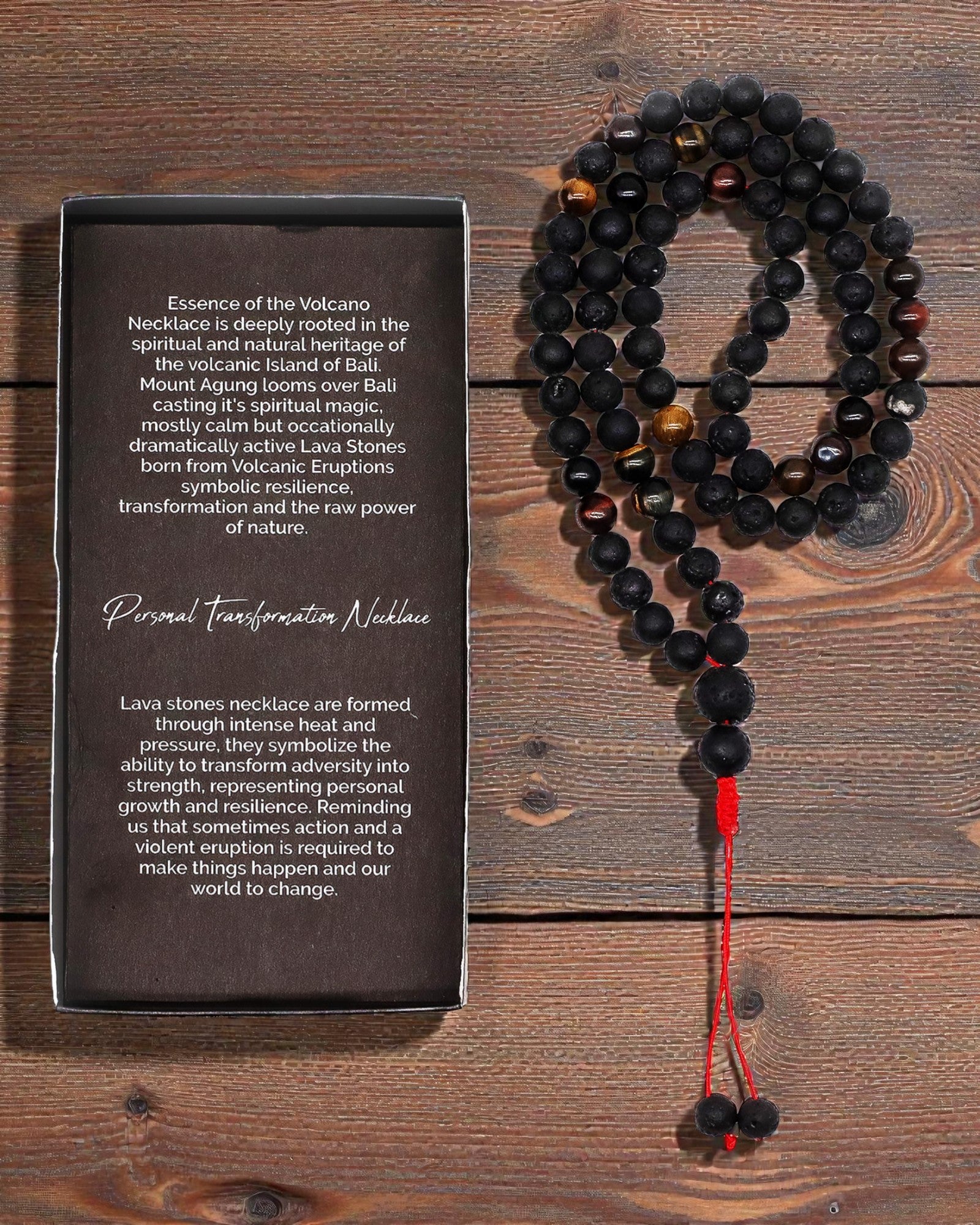 Collier Essence du Volcan – Transformation personnelle