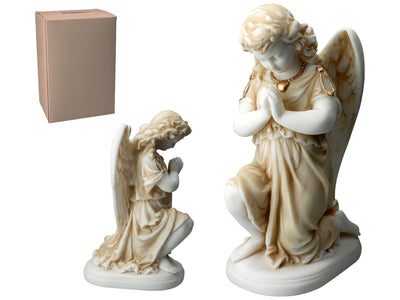 Alabastrowy Anioł Modlący się - Figurka z Alabastru 25cm z Możliwością Personalizacji Grawerem