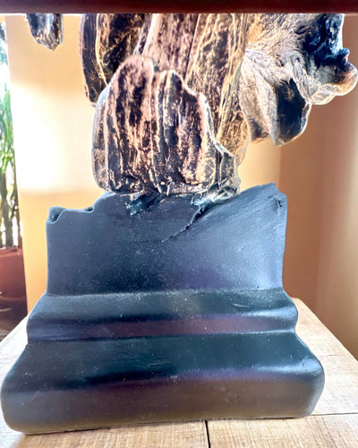 Statuette Décorative "Fierté de la Savane" – Figurine Tête d'Éléphant avec possibilité de gravure, pour cadeau