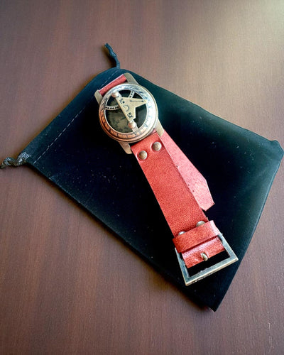 Zegarek Słoneczny z Kompasem - Ręcznie Robiony, Autentyczny Rzemiosło, możliwość grawerowania