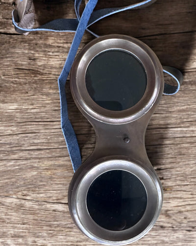 Jumelles avec étui en cuir Victorian's Eye, 11 cm en laiton, décorées à la main, personnalisation par gravure pour cadeau