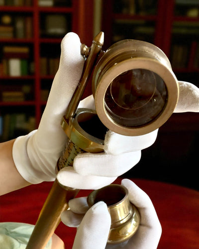 Navigatorstok 2.0 met kompas en verborgen telescoop, mogelijkheid tot personalisatie met gravure als cadeau