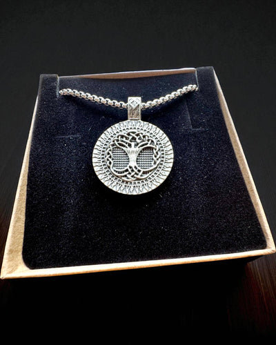 Amulet van de Boom des Levens met Gravure Optie - ketting "Vitaliteit van de Natuur", personalisatie