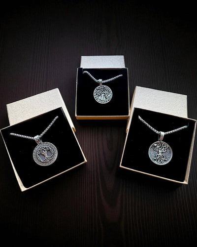 Amulet van de Boom des Levens met Gravure Optie - ketting "Vitaliteit van de Natuur", personalisatie