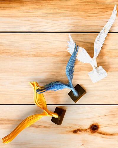 Elegante Engelvleugelfiguur 33 cm hoog – "Gevleugelde Wachters", mogelijkheid tot personalisatie met gravure als cadeau, personalisatie, 3 kleuropties