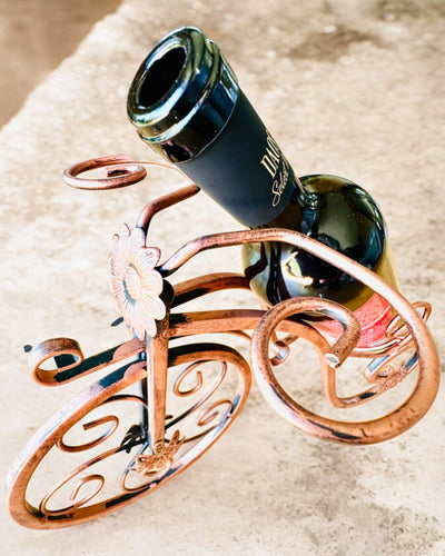 Support à vin "WineCycle" en forme de vélo - possibilité de personnalisation avec gravure pour cadeau