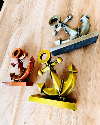 Decoratieve Aluminium Anker - Elegante Decoratie met Gravure Optie - 3 Kleuropties