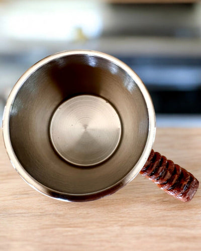 Kroes "Morski Skarb" van roestvrij staal, mogelijkheid tot personalisatie met gravure als cadeau