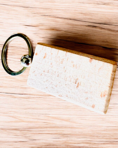 Porte-clés en bois avec personnalisation par gravure – Idéal pour un cadeau