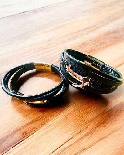 Bransoleta męska Kotwica Elegancji z opcją grawerowania na prezent