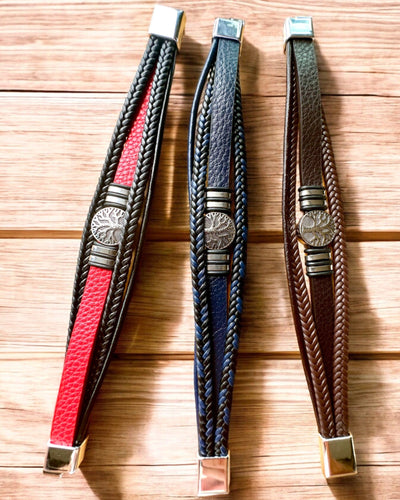 Bracelet "Arbre de Vie" personnalisable pour cadeau, 3 variantes de couleur