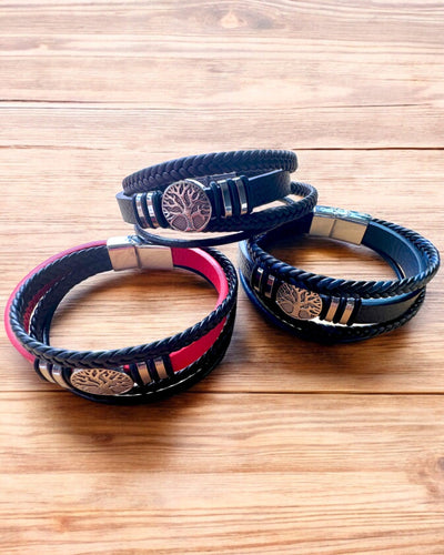 Bracelet "Arbre de Vie" personnalisable pour cadeau, 3 variantes de couleur