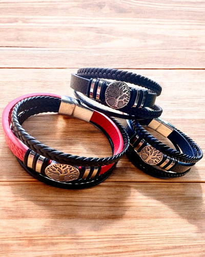 Bracelet "Arbre de Vie" personnalisable pour cadeau, 3 variantes de couleur