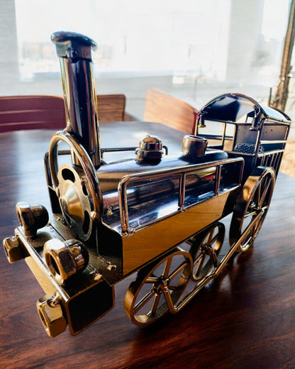 Locomotive en fer "Retro Express" – décoration, modèle, fait main avec possibilité de gravure