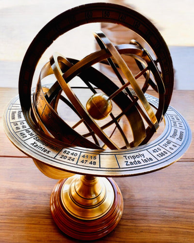 Astrolabium Artis 2 - 30 cm hoog, Handgemaakt met Gravure Optie, decoratie voor kantoor, premium