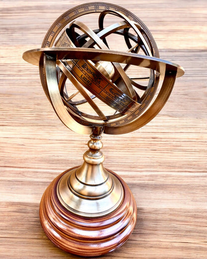 Astrolabium Artis 2 - 30 cm hoog, Handgemaakt met Gravure Optie, decoratie voor kantoor, premium