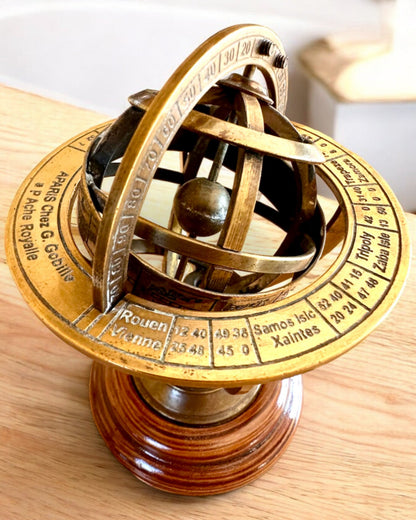 Astrolabium Artis 2 - 30 cm hoog, Handgemaakt met Gravure Optie, decoratie voor kantoor, premium